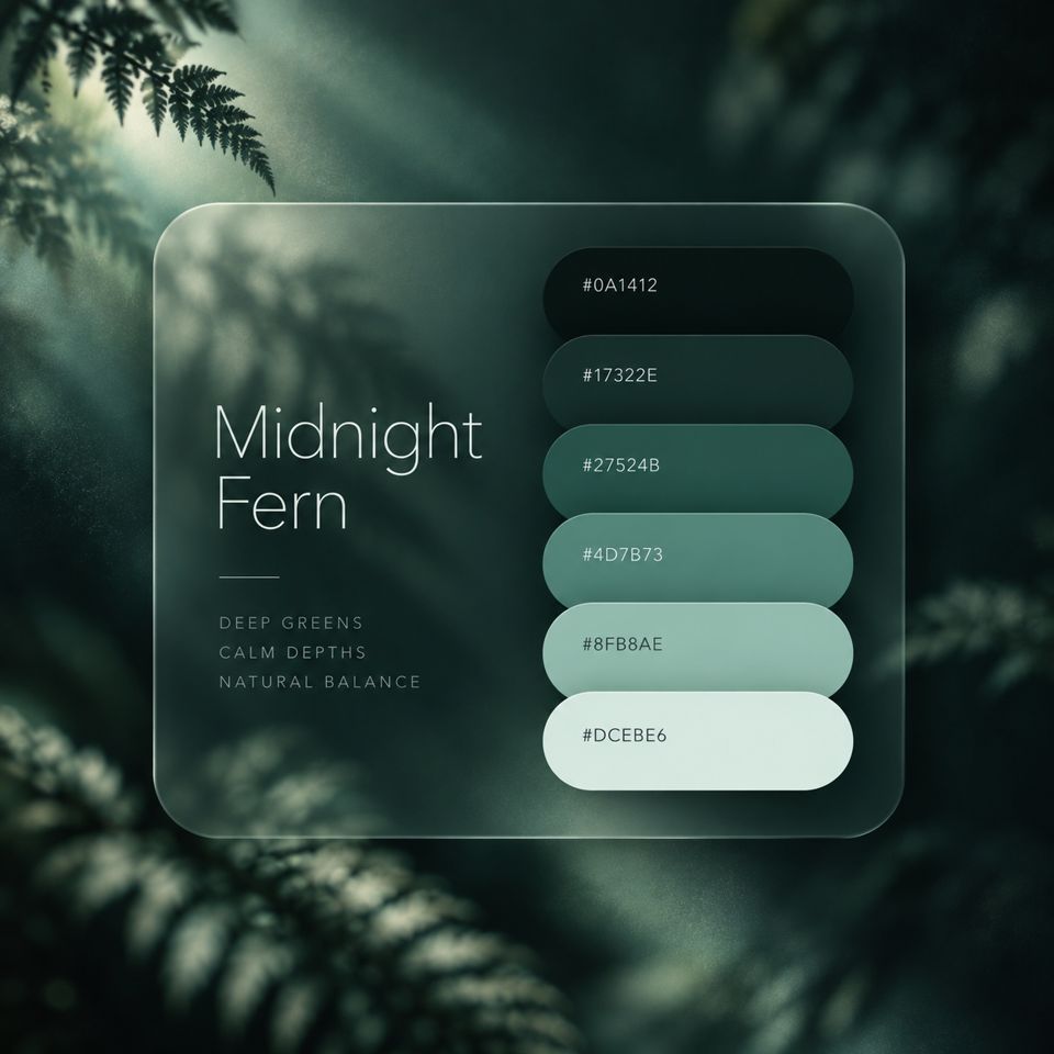 Midnight Fern のカラーパレット
